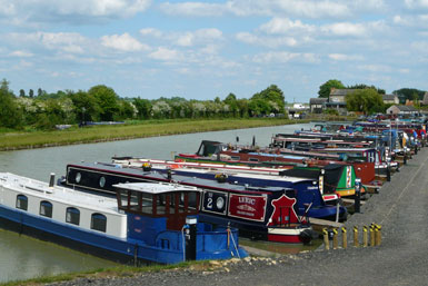 The marina as seen from the end of the access road